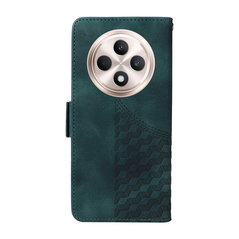 For Oppo Reno12 F 5G Case Rhombus Starry Folio Flip Phone Leather Cover