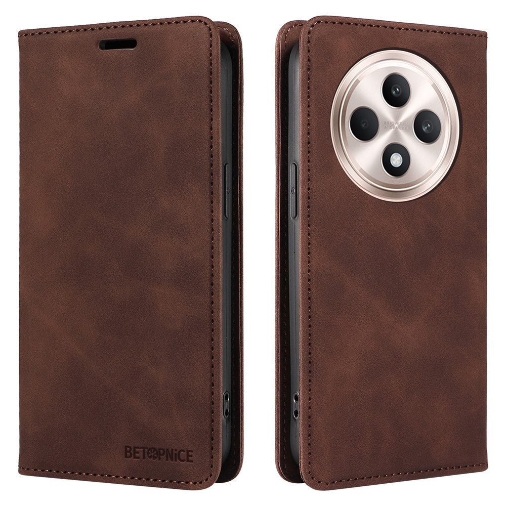 BETOPNICE 003 For Oppo Reno12 F 5G Case RFID Blocking PU Leather Flip Phone Cover