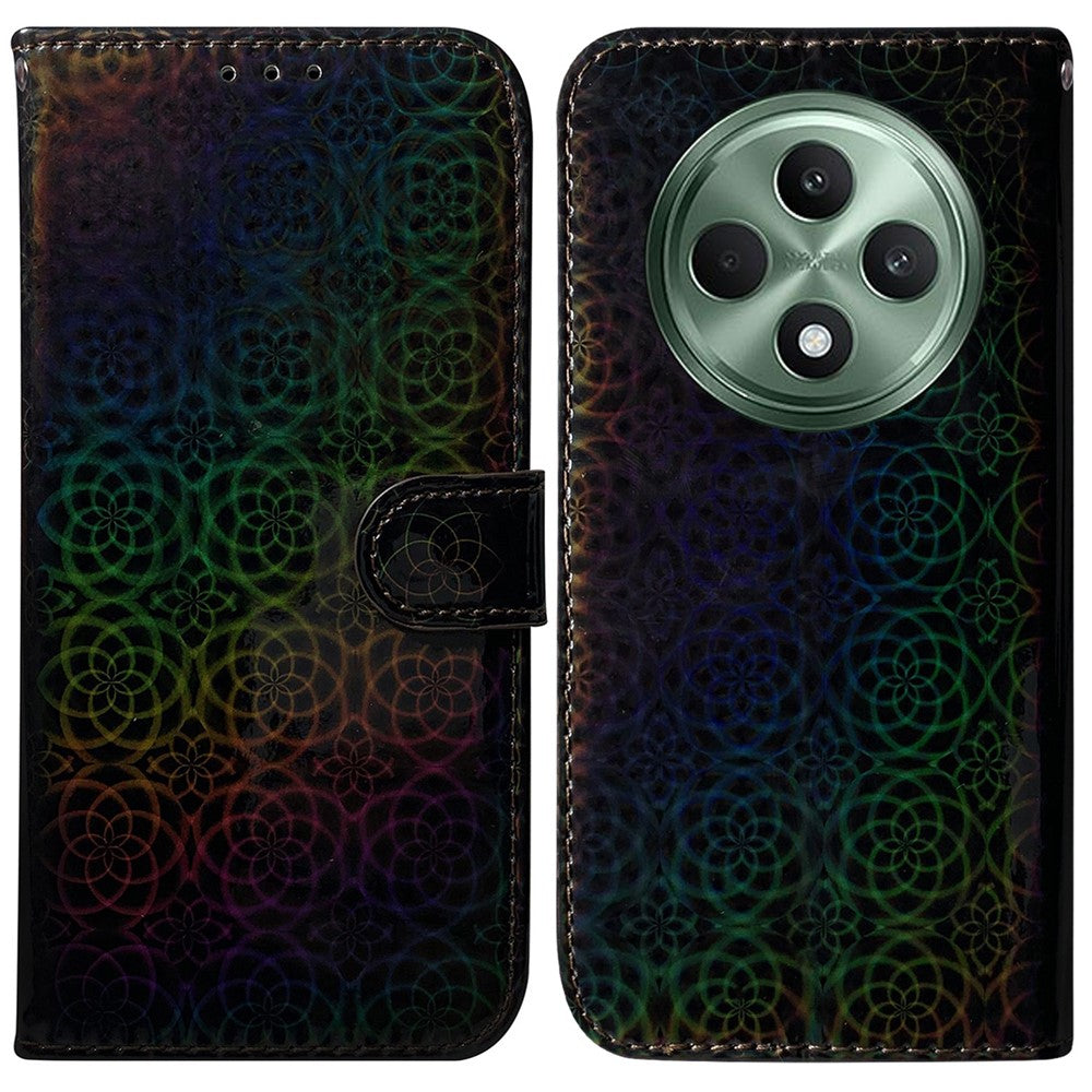 For Oppo Reno12 F 5G Case Dazzling Flower Leather Stand Phone Cover
