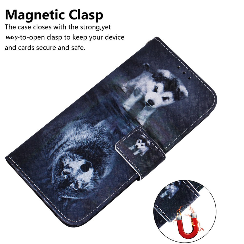 For Oppo Reno12 F 5G Shockproof Case Pattern Print Leather Wallet Phone Cover