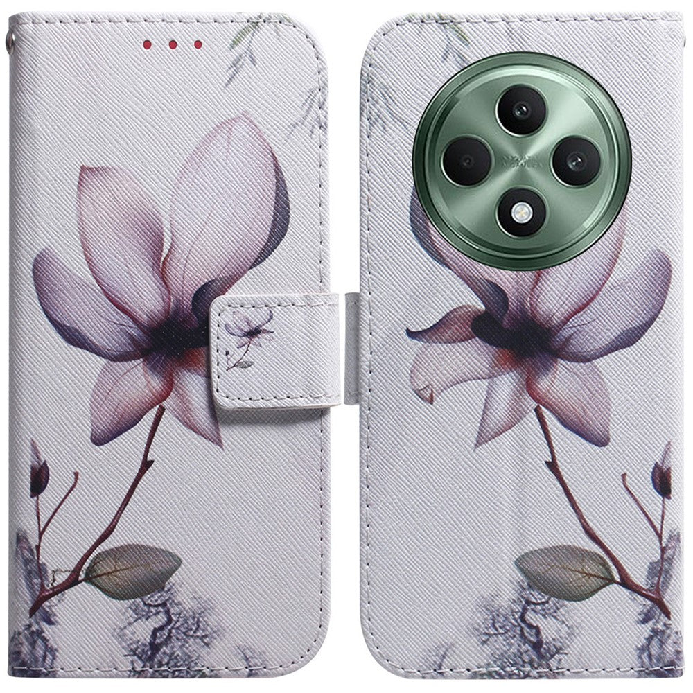 For Oppo Reno12 F 5G Shockproof Case Pattern Print Leather Wallet Phone Cover