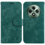 For Oppo Reno12 F 5G Protective Case Tiger Imprint Leather Wallet Phone Cover