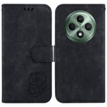 For Oppo Reno12 F 5G Protective Case Tiger Imprint Leather Wallet Phone Cover