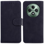 For Oppo Reno12 F 5G Wallet Phone Case Solid Color Leather Shockproof Cover