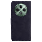 For Oppo Reno12 F 5G Wallet Phone Case Solid Color Leather Shockproof Cover