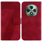 For Oppo Reno12 F 5G Case 7-Shaped Pattern Imprint Leather Stand Phone Cover
