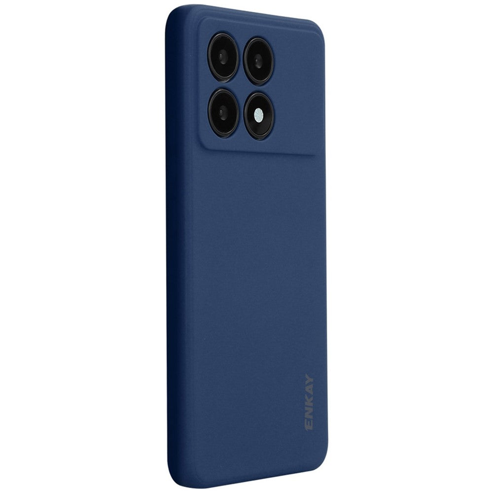 ENKAY HAT PRINCE För Xiaomi Poco X6 Pro 5G / Redmi K70E 5G Silikonskal Rak Kant mobilskydd