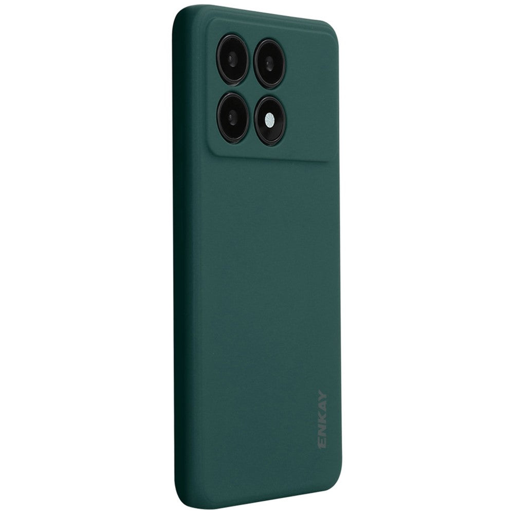 ENKAY HAT PRINCE För Xiaomi Poco X6 Pro 5G / Redmi K70E 5G Silikonskal Rak Kant mobilskydd