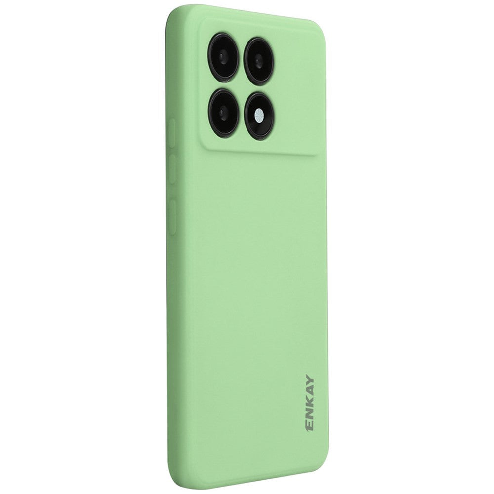 ENKAY HAT PRINCE För Xiaomi Poco X6 Pro 5G / Redmi K70E 5G Silikonskal Rak Kant mobilskydd