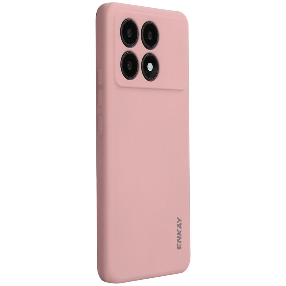 ENKAY HAT PRINCE För Xiaomi Poco X6 Pro 5G / Redmi K70E 5G Silikonskal Rak Kant mobilskydd
