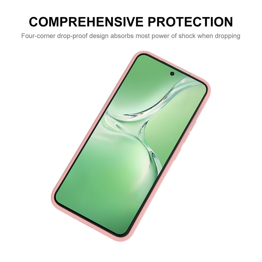 ENKAY HAT PRINCE For Oppo K12 Case Straight Edge Solid Color Silicone Phone Cover