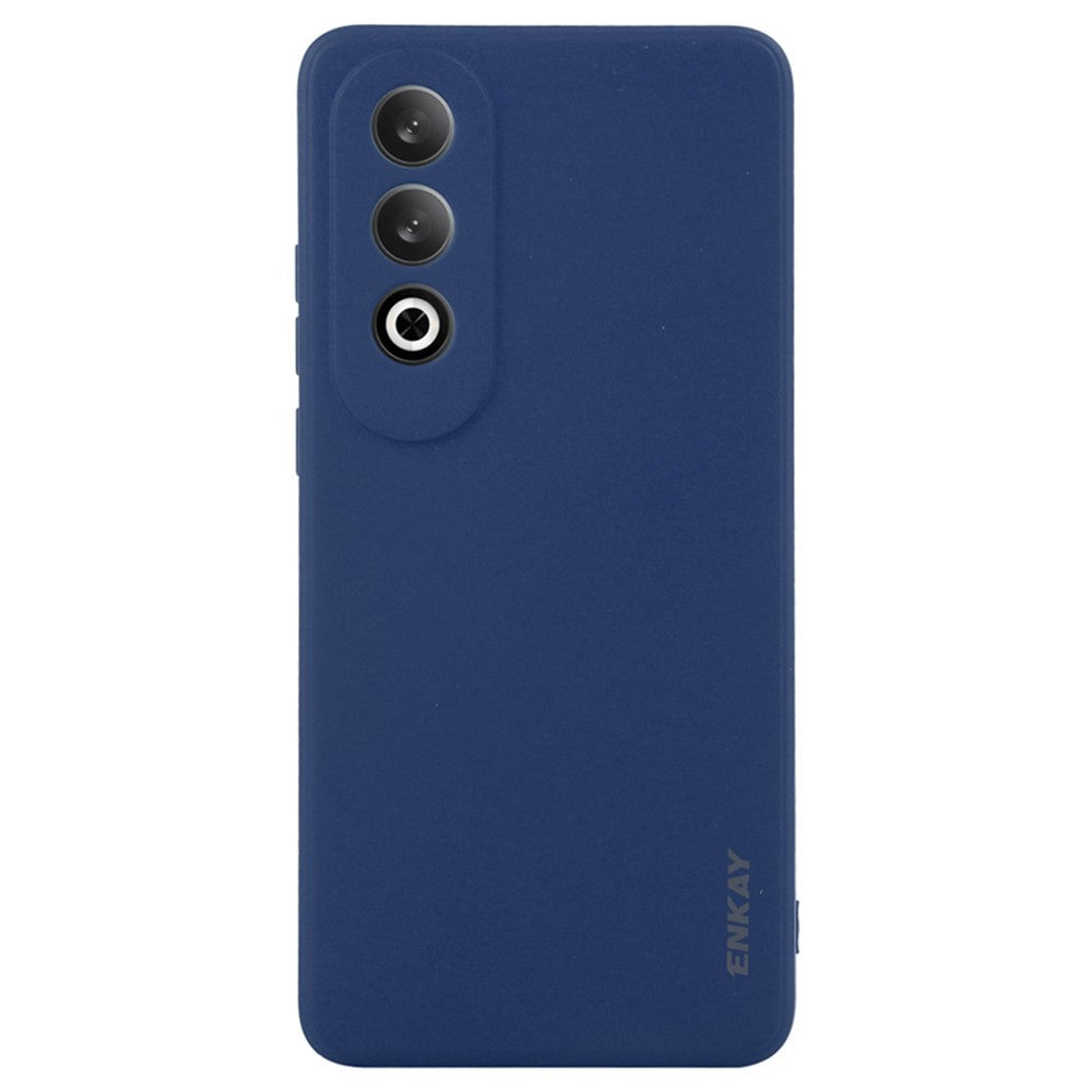 ENKAY HAT PRINCE For Oppo K12 Case Straight Edge Solid Color Silicone Phone Cover