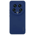 ENKAY HAT PRINCE For Xiaomi 14 Ultra Silicone Case Solid Color Straight Edge Phone Cover