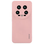 ENKAY HAT PRINCE For Xiaomi 14 Ultra Silicone Case Solid Color Straight Edge Phone Cover