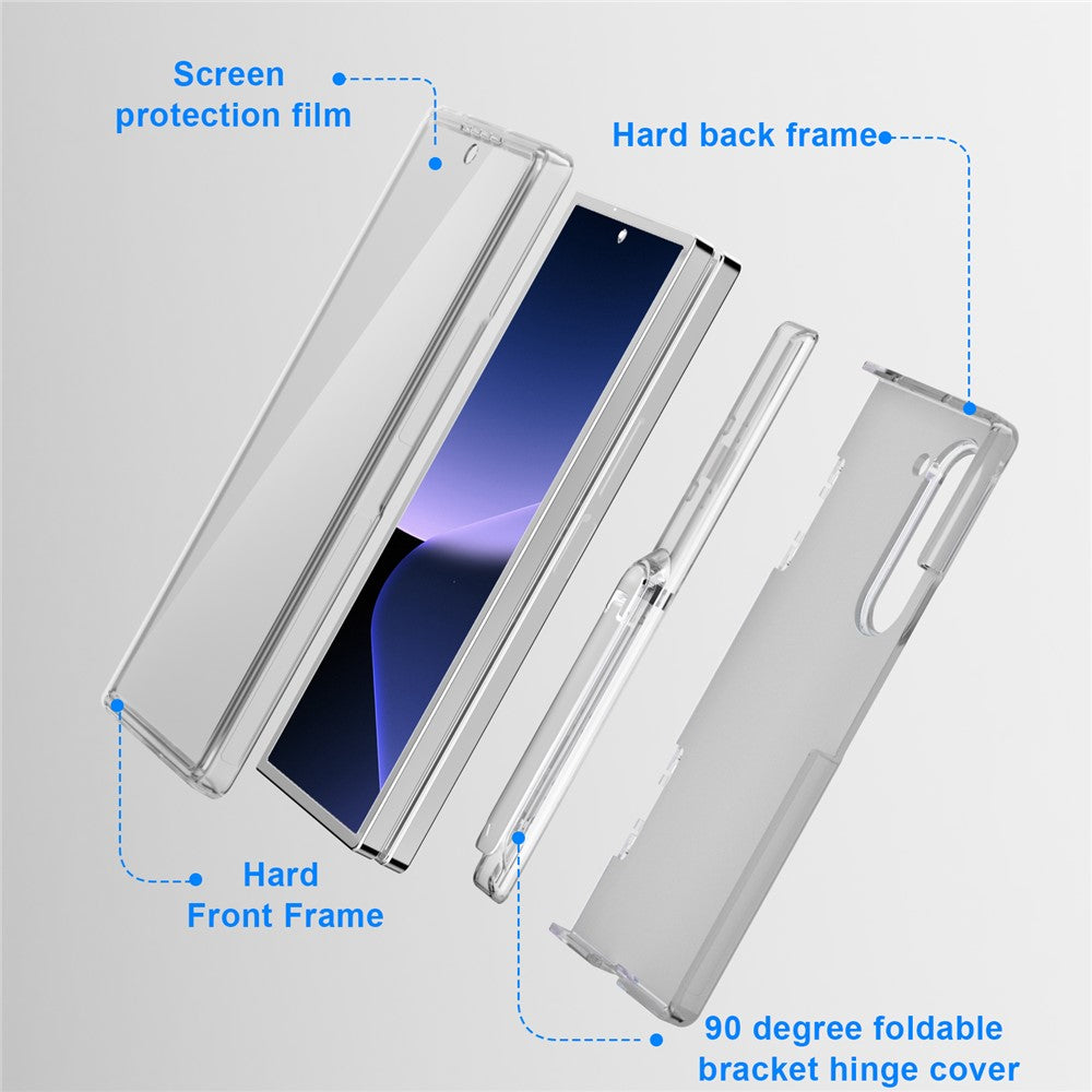 GW181 Til Samsung Galaxy Z Fold6 5G Cover Mønsterdesign Hårdt PC Ståttefunktion Telefoncover