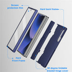 GW181 til Samsung Galaxy Z Fold6 5G Cover Gummieret hårdt PC Kickstand Telefoncover