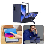 GW181 til Samsung Galaxy Z Fold6 5G Cover Gummieret hårdt PC Kickstand Telefoncover