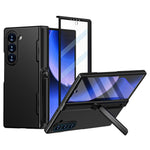 GW181 til Samsung Galaxy Z Fold6 5G Cover Gummieret hårdt PC Kickstand Telefoncover