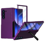 GW181 til Samsung Galaxy Z Fold6 5G Cover Gummieret hårdt PC Kickstand Telefoncover