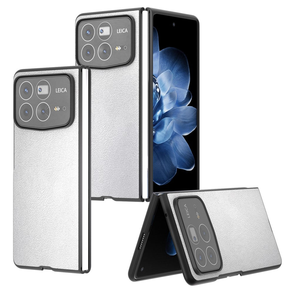 Xiaomi Mix Fold 4 5G-skal i PU-läder med PC-beläggning, vikbart mobilskal