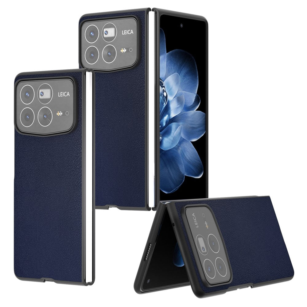 For Xiaomi Mix Fold 4 5G Case PU Leather Coated PC Folding Phone Cover