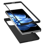 ABEEL For Xiaomi Mix Fold 4 5G Case Genuine Cow Leather+PC Protective Phone Cover