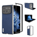 ABEEL For Xiaomi Mix Fold 4 5G Case Genuine Cow Leather+PC Protective Phone Cover