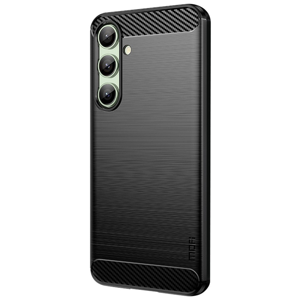 MOFI JK TPU Series-1 For Samsung Galaxy S24 FE TPU Case Carbon Fiber Texture Phone Cover