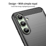 MOFI JK TPU Series-1 For Samsung Galaxy S24 FE TPU Case Carbon Fiber Texture Phone Cover