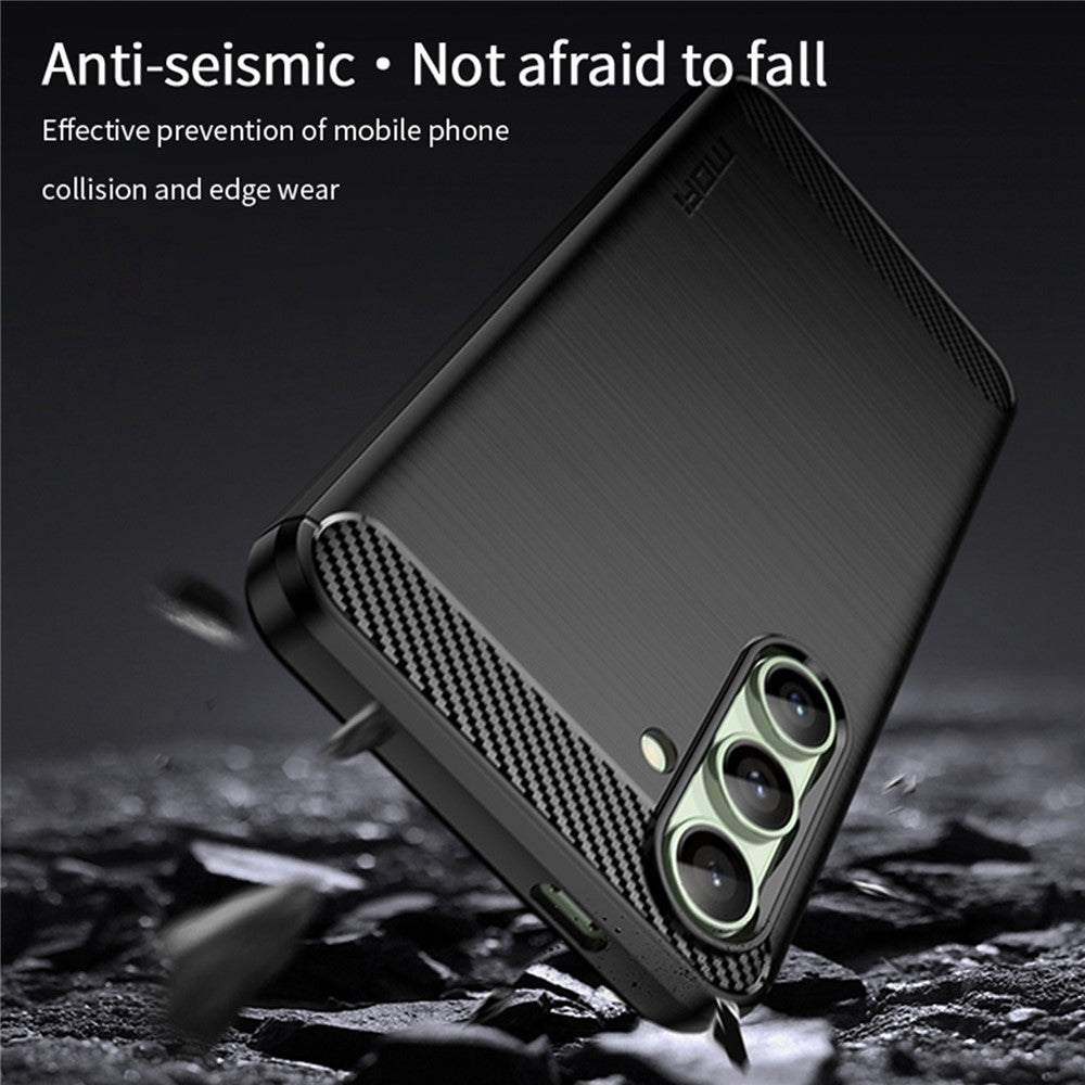 MOFI JK TPU Series-1 For Samsung Galaxy S24 FE TPU Case Carbon Fiber Texture Phone Cover