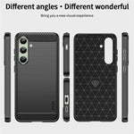 MOFI JK TPU Series-1 For Samsung Galaxy S24 FE TPU Case Carbon Fiber Texture Phone Cover
