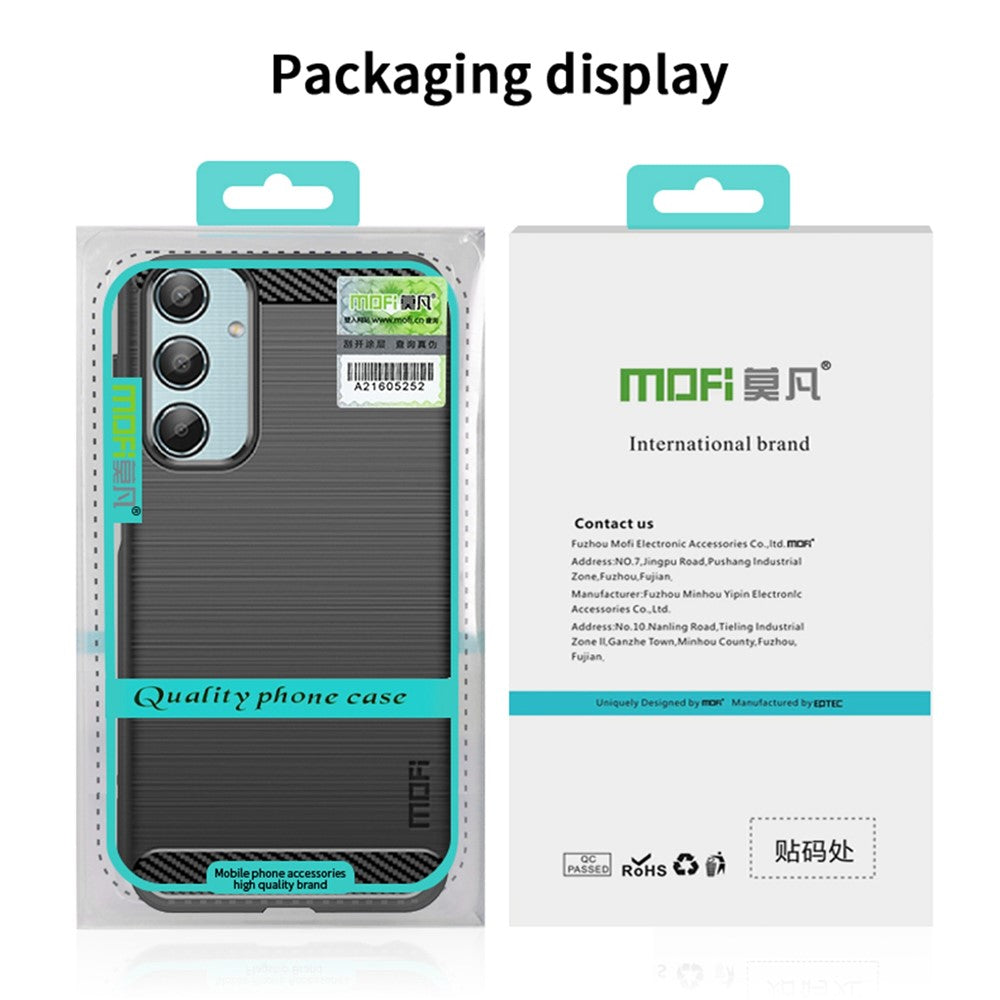 MOFI JK TPU Series-1 For Samsung Galaxy M35 5G TPU Phone Case Carbon Fiber Texture