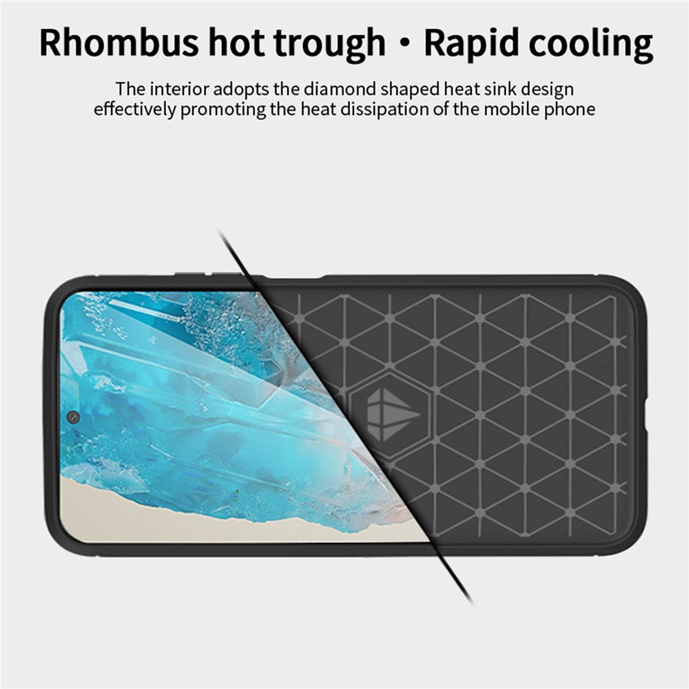 MOFI JK TPU Series-1 For Samsung Galaxy M35 5G TPU Phone Case Carbon Fiber Texture