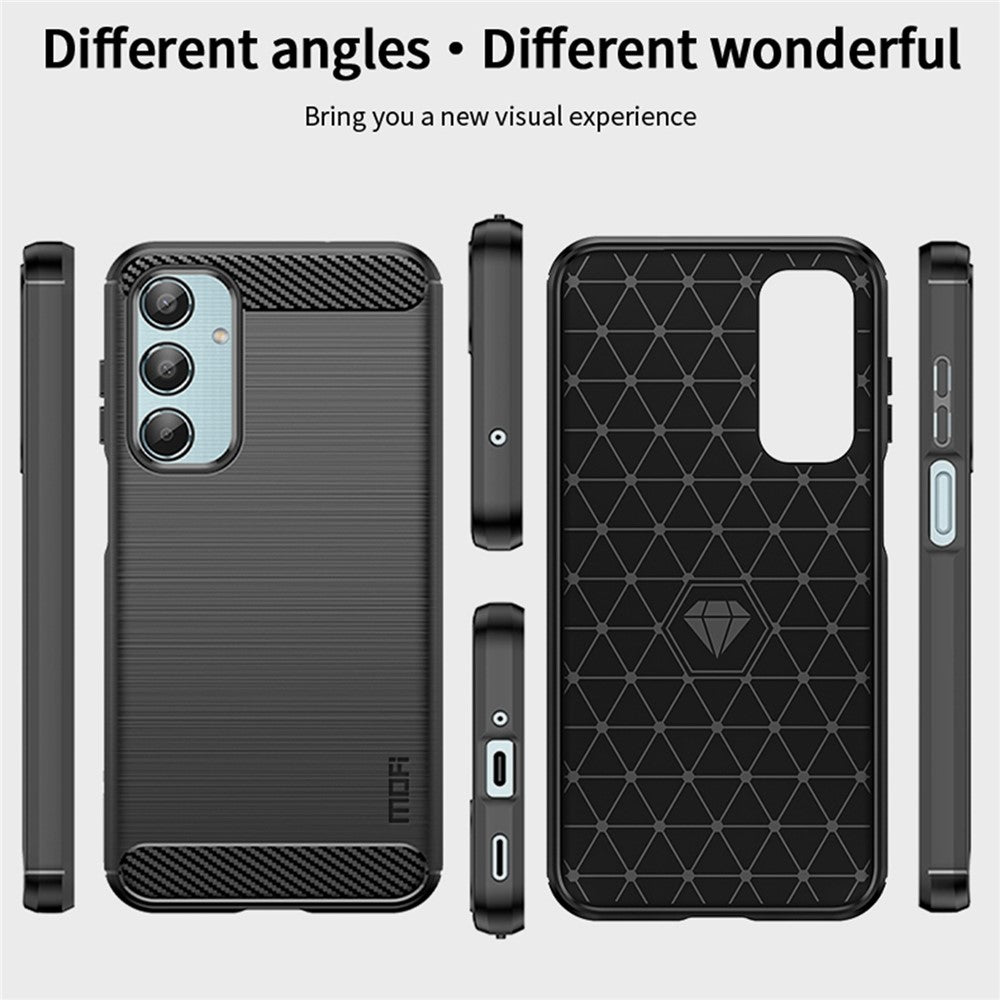 MOFI JK TPU Series-1 For Samsung Galaxy M35 5G TPU Phone Case Carbon Fiber Texture