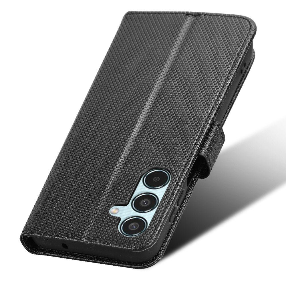 Til Samsung Galaxy M35 5G Cover Diamond Texture PU Læder Telefoncover
