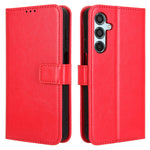 For Samsung Galaxy M35 5G Wallet Case Crazy Horse Texture Leather Stand Phone Cover