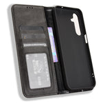 For Samsung Galaxy M35 5G Wallet Case Retro PU Leather Stand Phone Cover