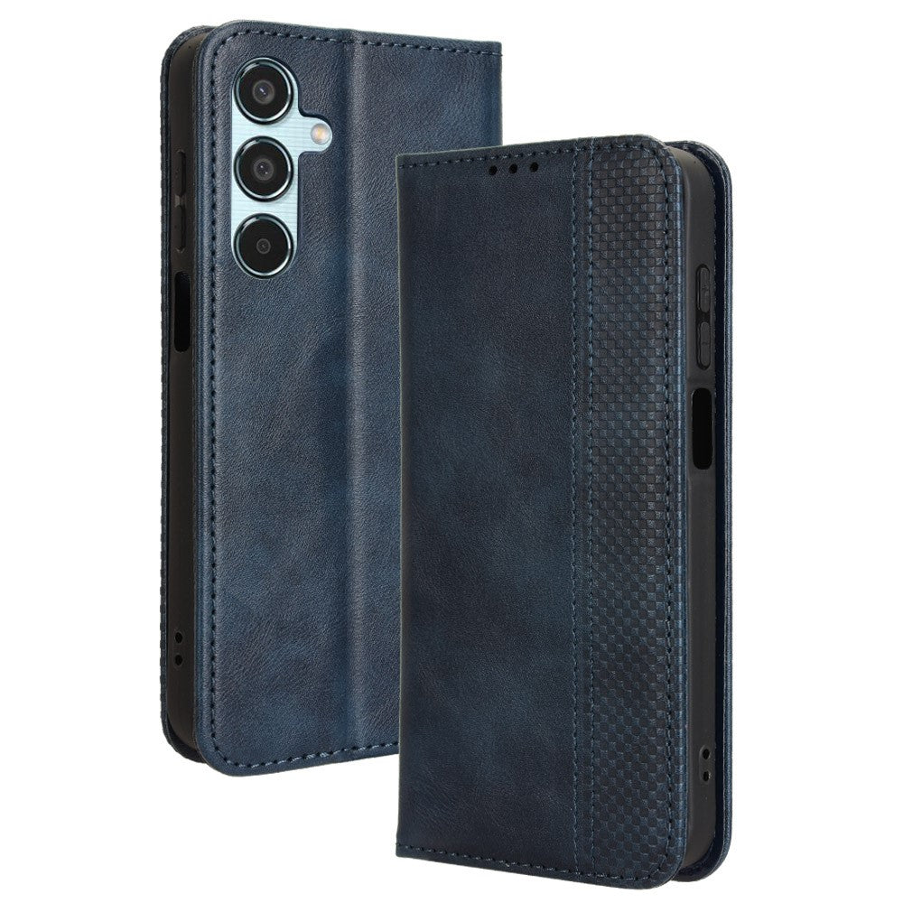For Samsung Galaxy M35 5G Wallet Case Retro PU Leather Stand Phone Cover