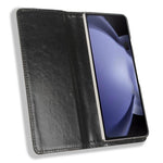 Til Samsung Galaxy Z Fold6 5G Etui med blyantsholder Retro PU-læder telefoncover