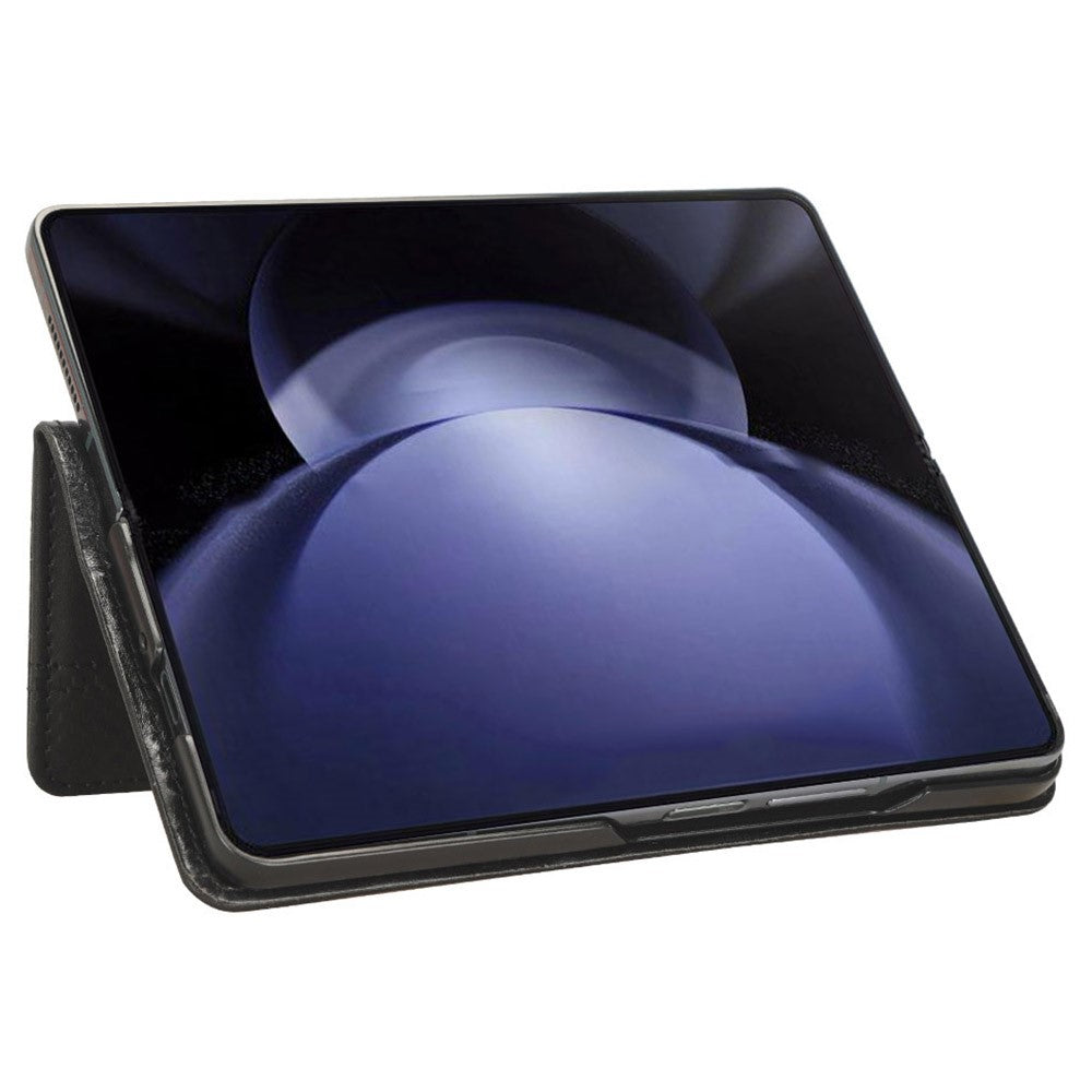 Til Samsung Galaxy Z Fold6 5G Etui med blyantsholder Retro PU-læder telefoncover