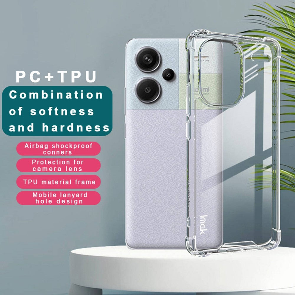 IMAK For Xiaomi Redmi Note 13 Pro+ 5G Case Airbag Corners Clear PC+TPU Phone Cover