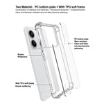 IMAK For Xiaomi Redmi Note 13 Pro 5G  /  Poco X6 5G Clear Case PC+TPU Phone Cover Airbag Corners
