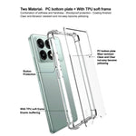 IMAK For Xiaomi Redmi K70E 5G  /  Poco X6 Pro 5G Clear Case PC+TPU Shockproof Phone Cover