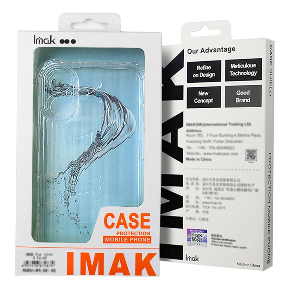 IMAK For Xiaomi Redmi K70E 5G  /  Poco X6 Pro 5G Clear Case PC+TPU Shockproof Phone Cover