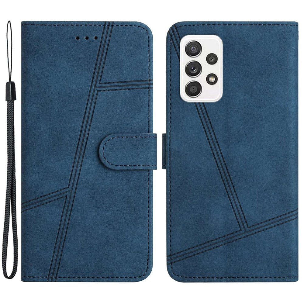 Samsung Galaxy A23 5G (Global Version) / 4G Retro Style Reptåligt Plånboksfodral i PU-läder med Flip-fodral som känns bekvämt och stativ