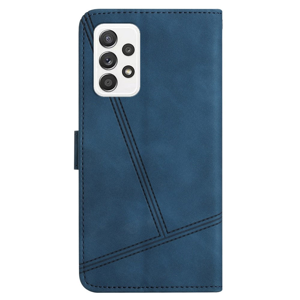 Samsung Galaxy A23 5G (Global Version) / 4G Retro Style Reptåligt Plånboksfodral i PU-läder med Flip-fodral som känns bekvämt och stativ
