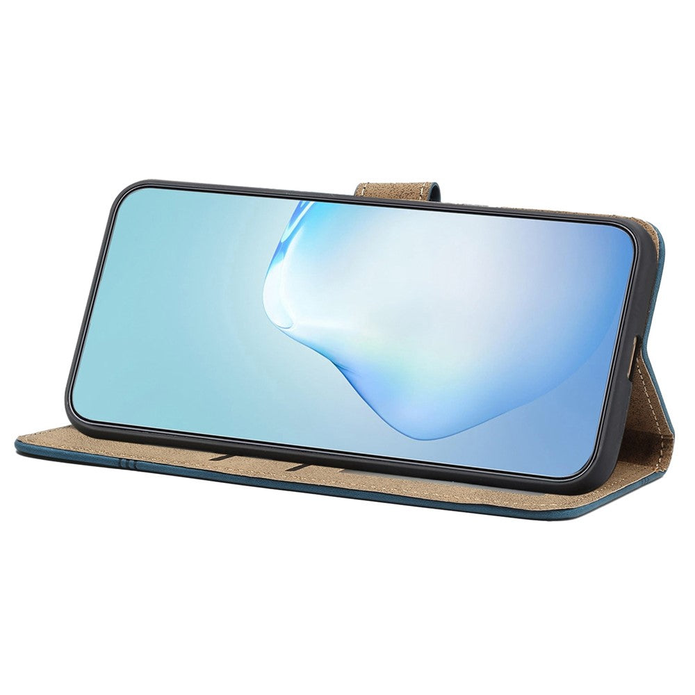 Samsung Galaxy A23 5G (Global Version) / 4G Retro Style Reptåligt Plånboksfodral i PU-läder med Flip-fodral som känns bekvämt och stativ