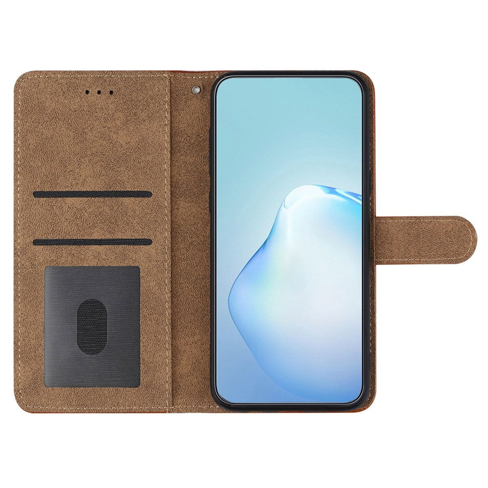 Til Samsung Galaxy A52s 5G / A52 5G / 4G Skin-touch Feeling PU-læderpung med stander Telefoncover i vintagestil med rem