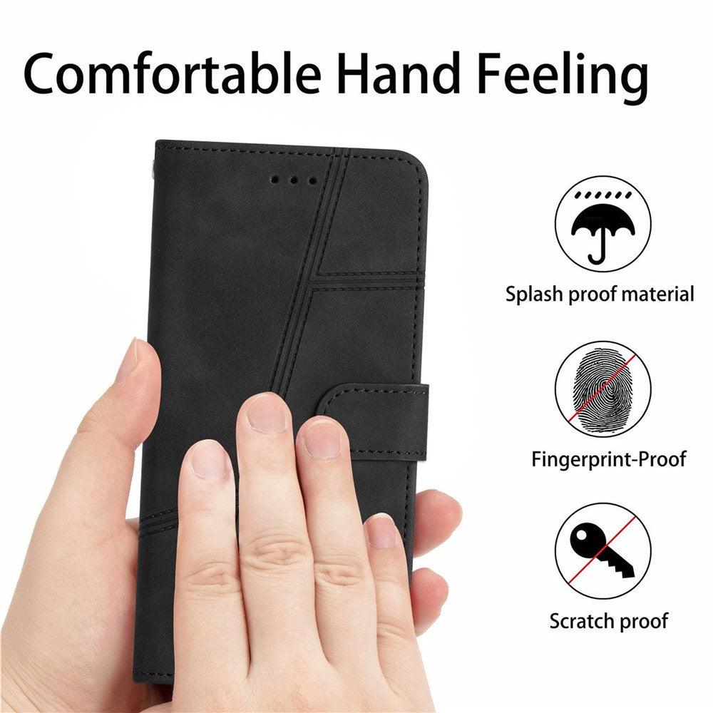 Til Samsung Galaxy A52s 5G / A52 5G / 4G Skin-touch Feeling PU-læderpung med stander Telefoncover i vintagestil med rem