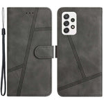 Samsung Galaxy A52s 5G / A52 5G / 4G Plånboksfodral i PU-läder med hudkänsla, vintage-mobilfodral med rem